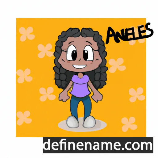 cartoon of the name Aneleis