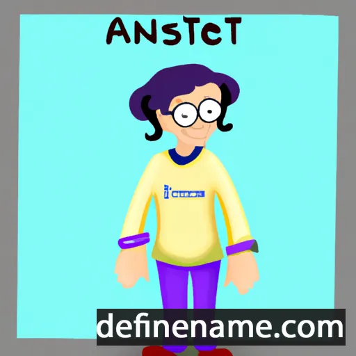 cartoon of the name Anesti