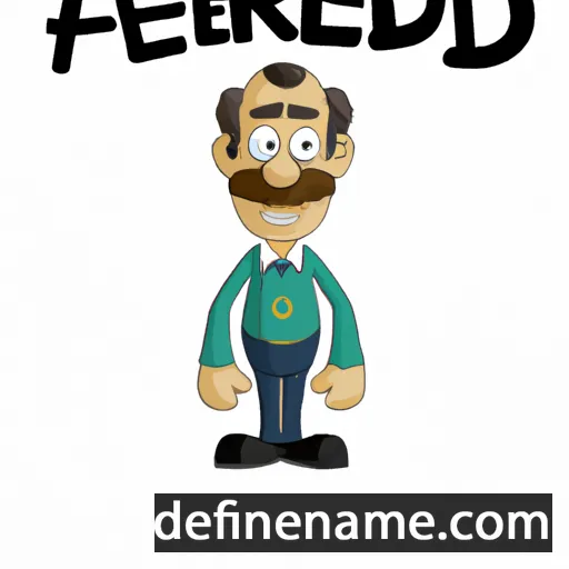 cartoon of the name Anfred