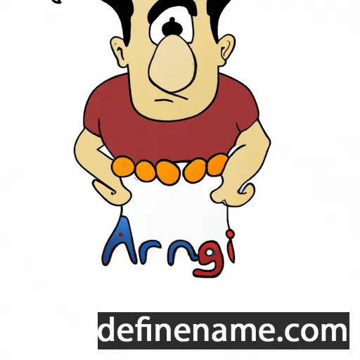 cartoon of the name Angari