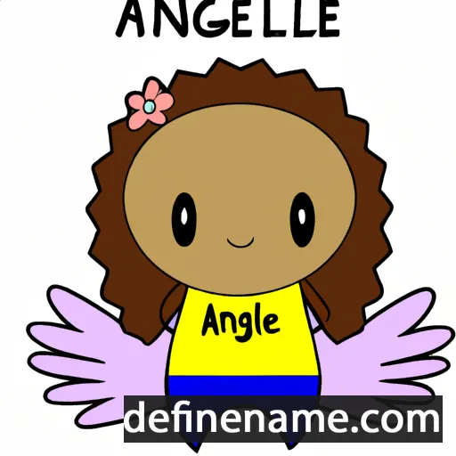 cartoon of the name Angelee