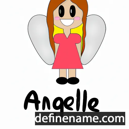 cartoon of the name Angelía