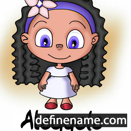 cartoon of the name Angelicia