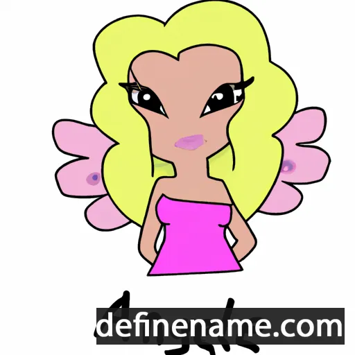 Angelyne cartoon