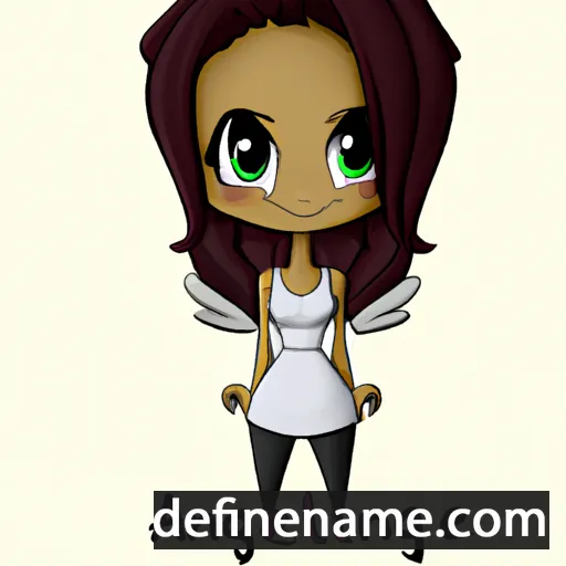 cartoon of the name Angelynne