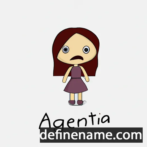 cartoon of the name Angenita