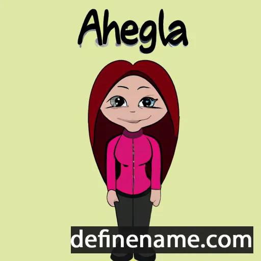 cartoon of the name Anghela