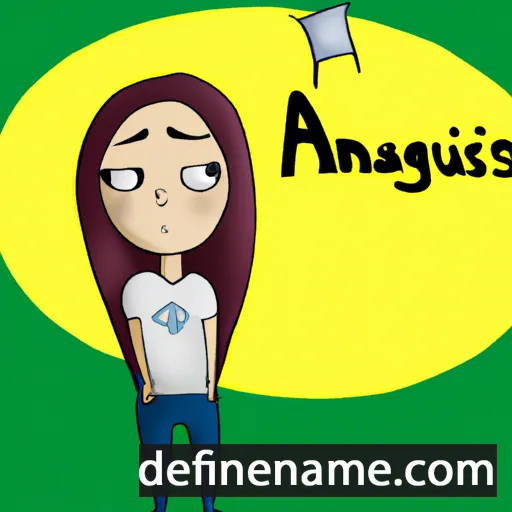 cartoon of the name Angústia