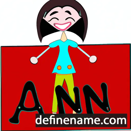 cartoon of the name Ani