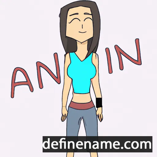 cartoon of the name Ani