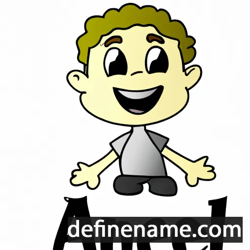 cartoon of the name Aniel