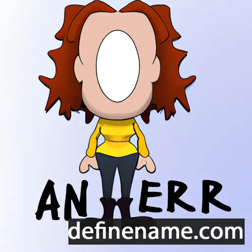 cartoon of the name Anifer