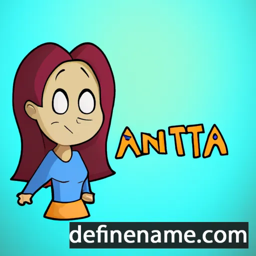 cartoon of the name Aniitta