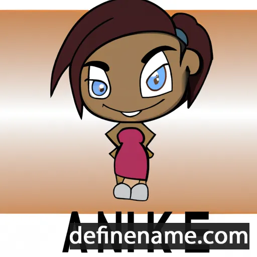 cartoon of the name Anike