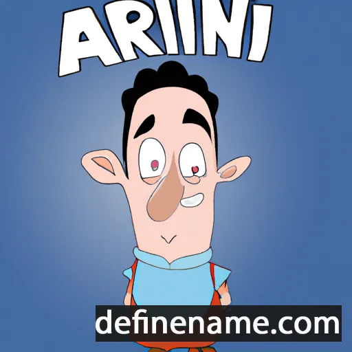 cartoon of the name Anir