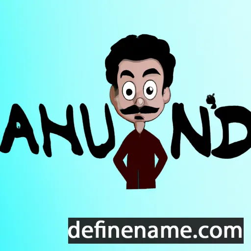 cartoon of the name Anirudh