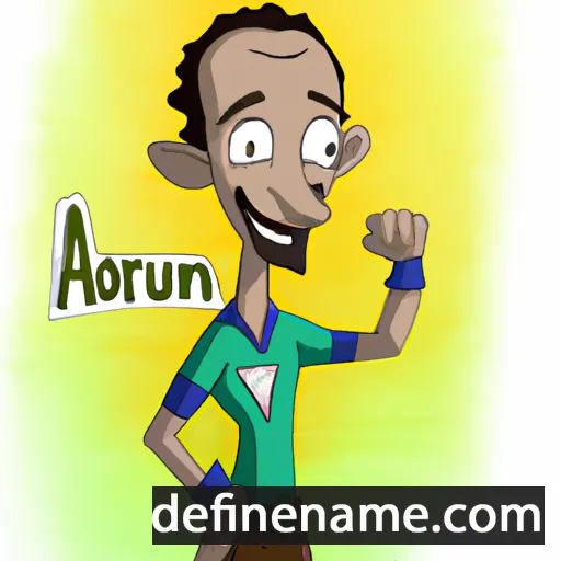 cartoon of the name Aniuar