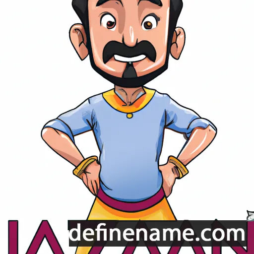 cartoon of the name Anjan