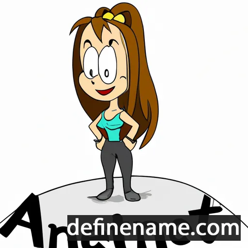 cartoon of the name Anjette