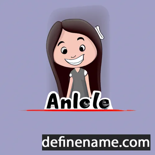 cartoon of the name Anjulee