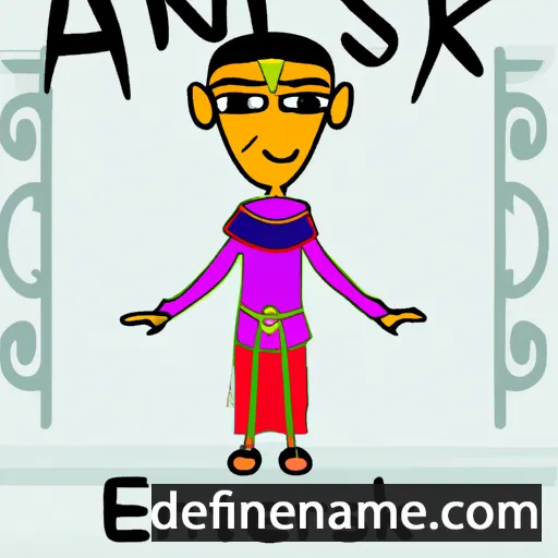 cartoon of the name Ankh-ef-en-khonsu