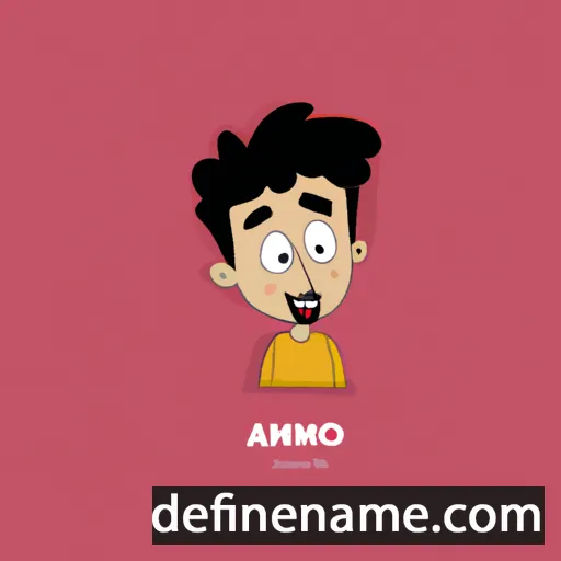 cartoon of the name Anmol