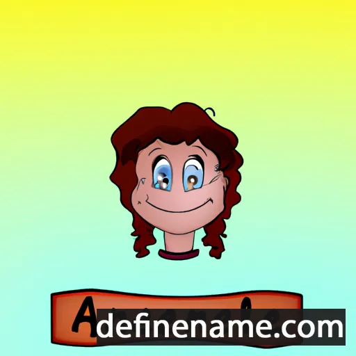 cartoon of the name Annaëlle