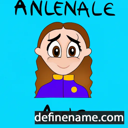 cartoon of the name Annael