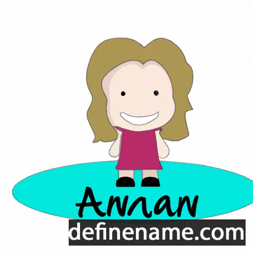 cartoon of the name Annah