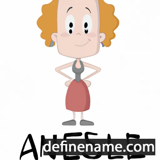 cartoon of the name Annalease