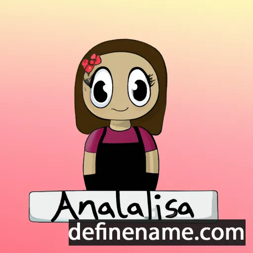 cartoon of the name Annaliesa