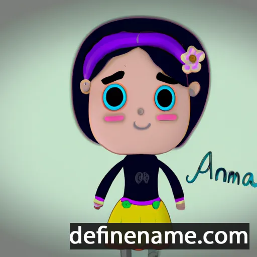 cartoon of the name Annamíra