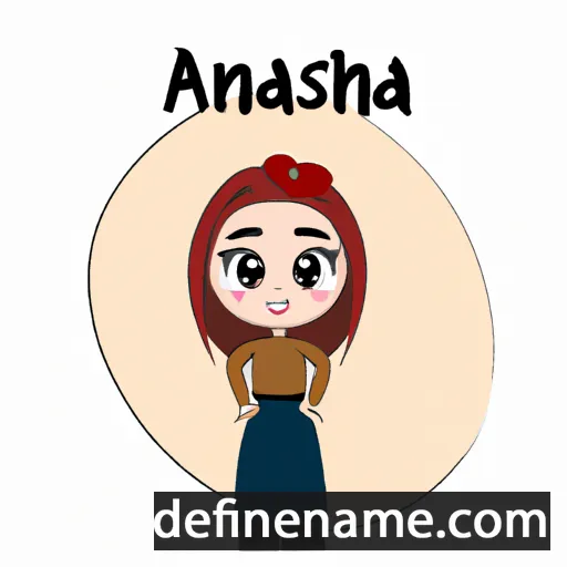 cartoon of the name Annasha