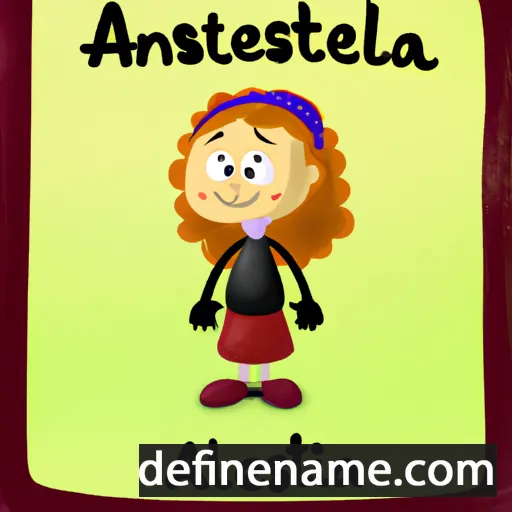 cartoon of the name Annastella