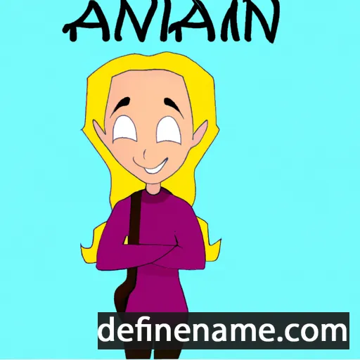 cartoon of the name Annavon