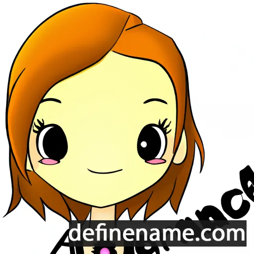 cartoon of the name Annclaire