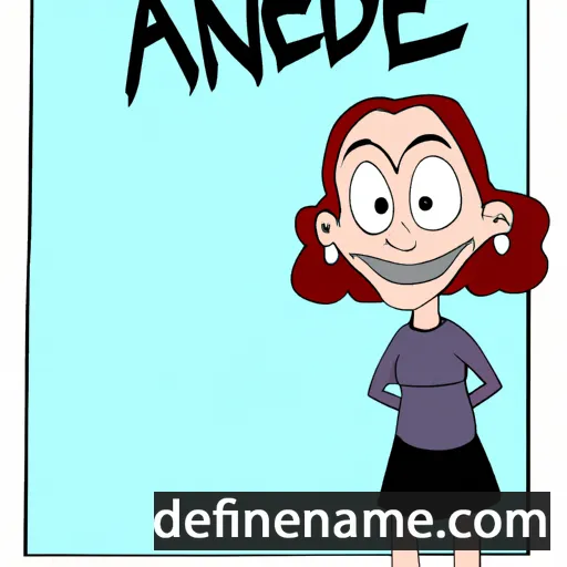 cartoon of the name Anndee