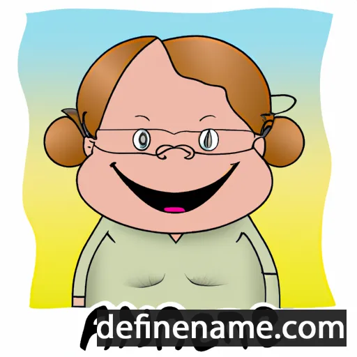 cartoon of the name Annefien