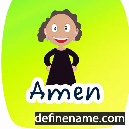 cartoon of the name Annemai