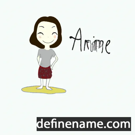 cartoon of the name Annemei