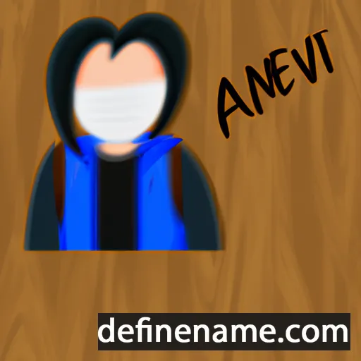 cartoon of the name Annevi