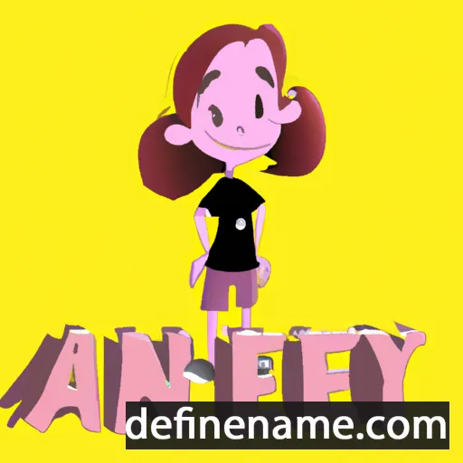 cartoon of the name Anney