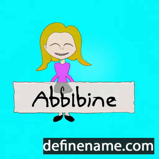 cartoon of the name Anniebeth