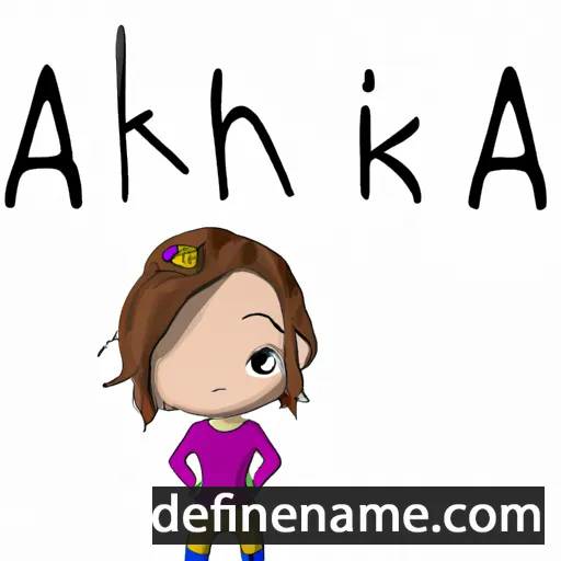 cartoon of the name Annikah