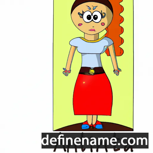 cartoon of the name Annita