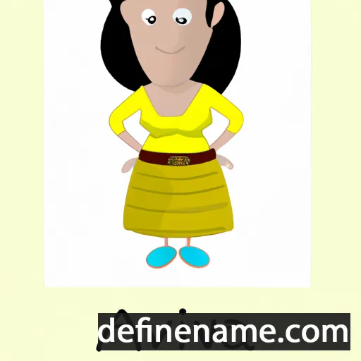 cartoon of the name Anniva