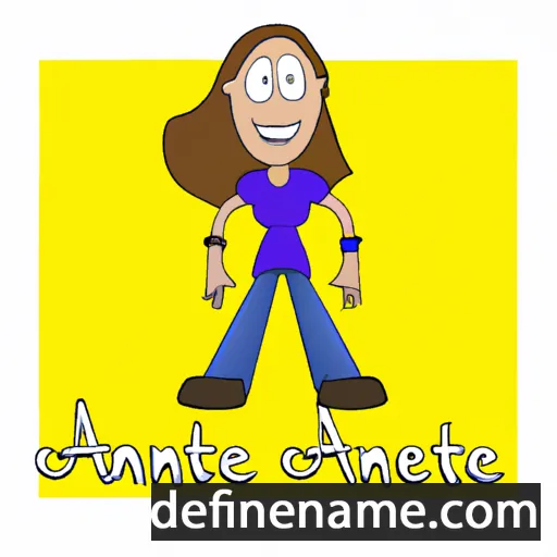 cartoon of the name Annjeanette