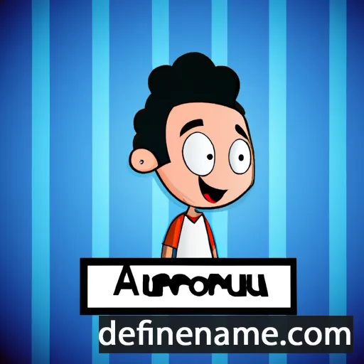 cartoon of the name Anouar