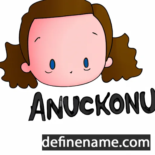 cartoon of the name Anouck