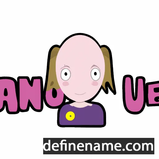 cartoon of the name Anouke